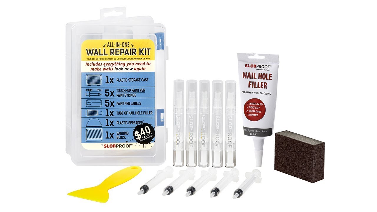 Slobproofs Touch Up Paint Pen All In One Wall Repair Kit YouTube