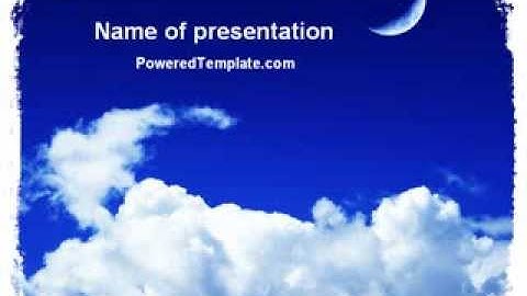 New Moon PowerPoint Template by PoweredTemplate.com