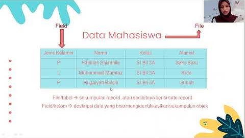 BASIS DATA : FILE, FIELD, RECORD, DAN ITEM
