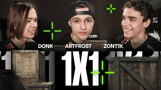 WHO WILL WIN IN AIM? DONK, ARTFR0ST or Z0NT1X. TEAM SPIRIT CS.