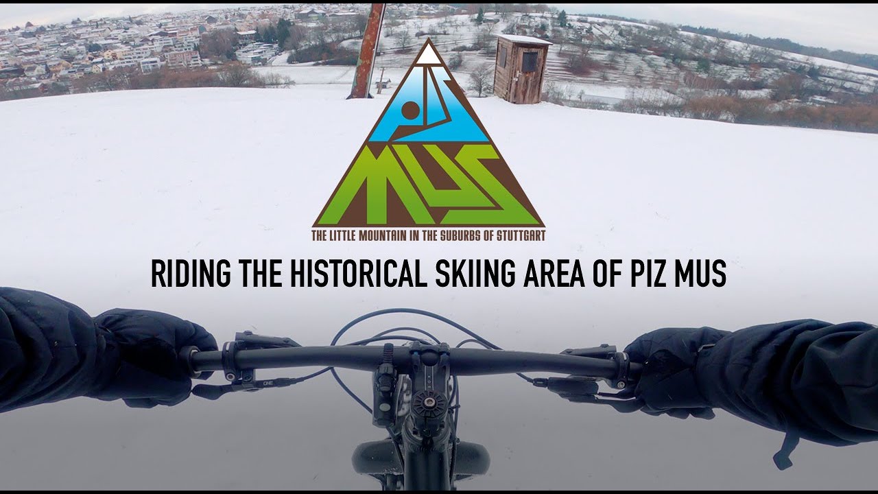 Piz Mus - Fat Bike downhill in the snow – 2021 / Musberg, Leinfelden-Echterdingen, Germany