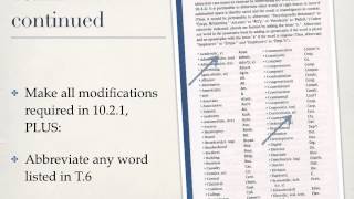 Case Name Abbreviations Part 1 and Intro to Table 6 & 10