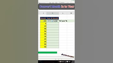 convert month into year in ms excel#viral #shorts