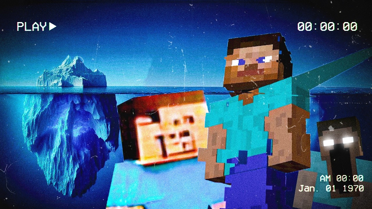 O iceberg dos bugs e glitchs do minecraft