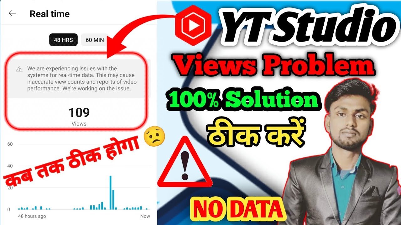 We are Experiencing issues with the System for real time data yt Studio ...