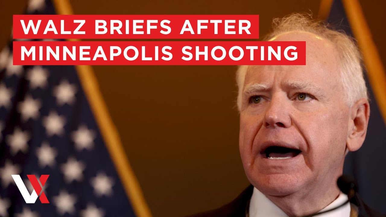 LIVE | Minnesota Governor Walz Briefs After Minneapolis Shooting | VERTEX