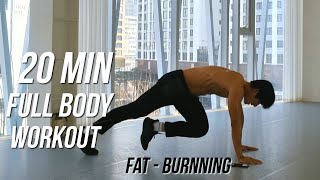 FULL BODY WORKOUT AT HOME 20 MIN (Fat burning & No Gym) intermediate