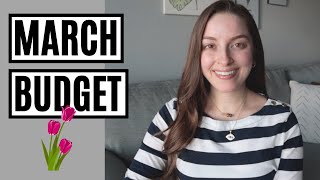March 2022 Budget + Money Goals | NEW JOB, GOOGLE SHEETS