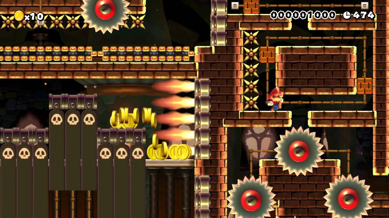 Super Mario Maker - Trash Compactor [60fps] - YouTube