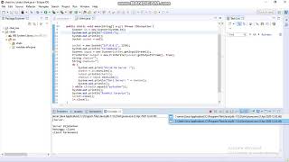 demo tugas jaringan komputer - chat client server with socket programming java.