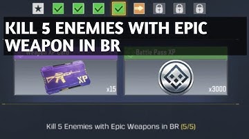 HOW TO KILL 5 ENEMIES WITH EPIC WEAPONS IN BR PRIME LOADOUT CALL OF DUTY MOBILE COD MOBILE CODM