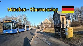 Biking In Munichs Obermenzing Local Streets Bus Scenes Pov