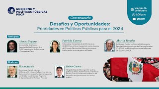 Conversatorio: Desafíos y Oportunidades: Prioridades en Políticas Públicas para el 2024