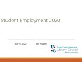 Student Employment 2020