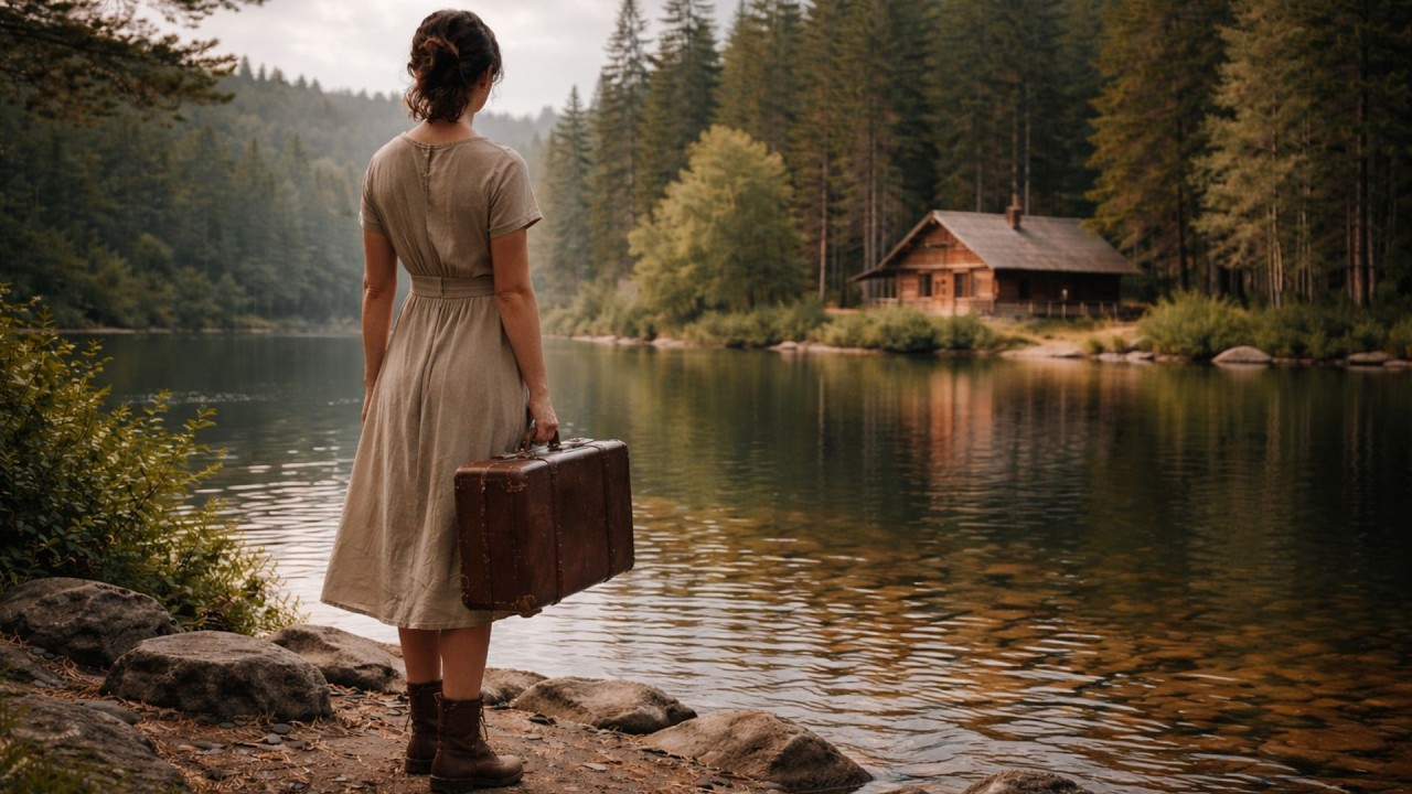 VIUDA SE AISLÓ EN UNA CABAÑA A LA ORILLA DEL LAGO