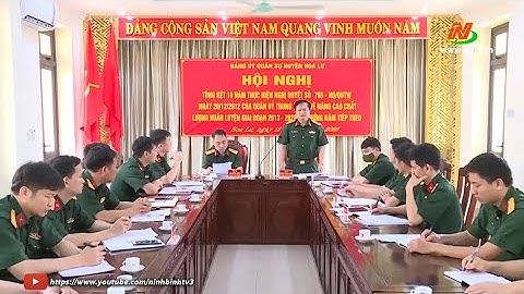 Đảng ủy Quân sự các huyện tổng kết 10 năm thực hiện Nghị quyết 765