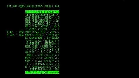 Advent of Code 2022 day 24 (in Pascal, on 8-bit CP/M)