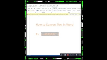 How to convert number to words in Word document?