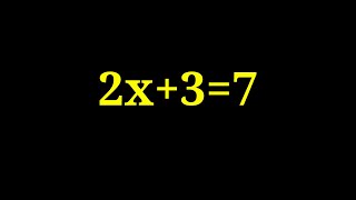 راه حل 2x+3=7