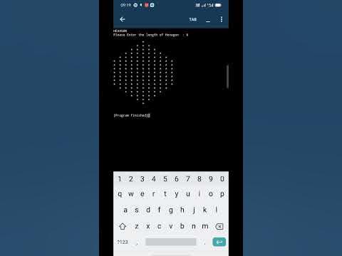 Hexagon pattern in python.. - YouTube