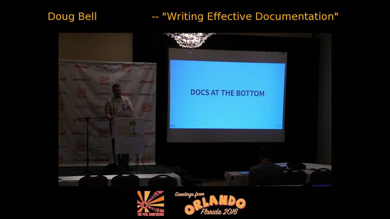 2016 - Writing Effective Documentation‎  - Doug Bell