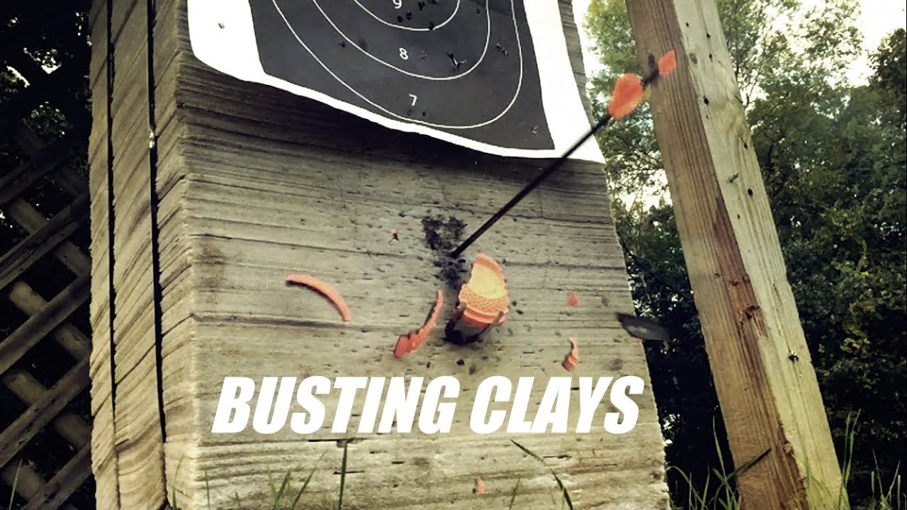 Archery Trick Shooting Clay Pigeons YouTube