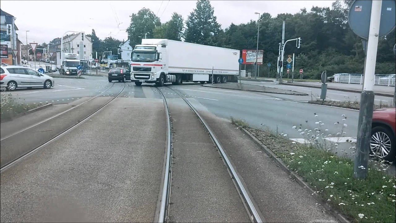 Straßenbahnfahrt von Wanne-Eickel nach Bochum im Zeitraffer