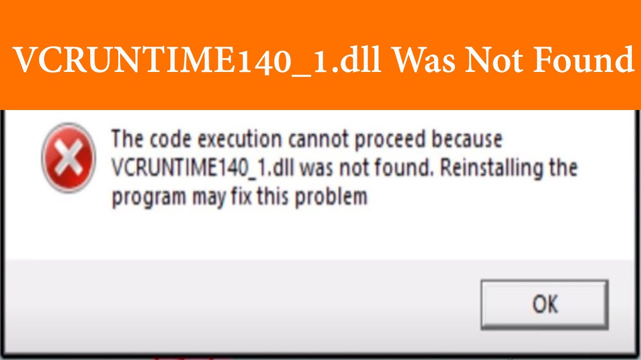 How To Fix Firefox Vcruntime140 1 Dll Was Not Found Missing The Code Execution Cannot Proceed Youtube