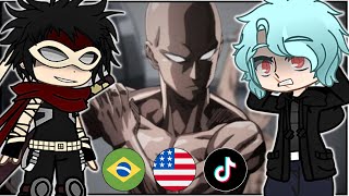 Villains [My Hero Academy] React to Saitama - Gacha 🇧🇷🇺🇸