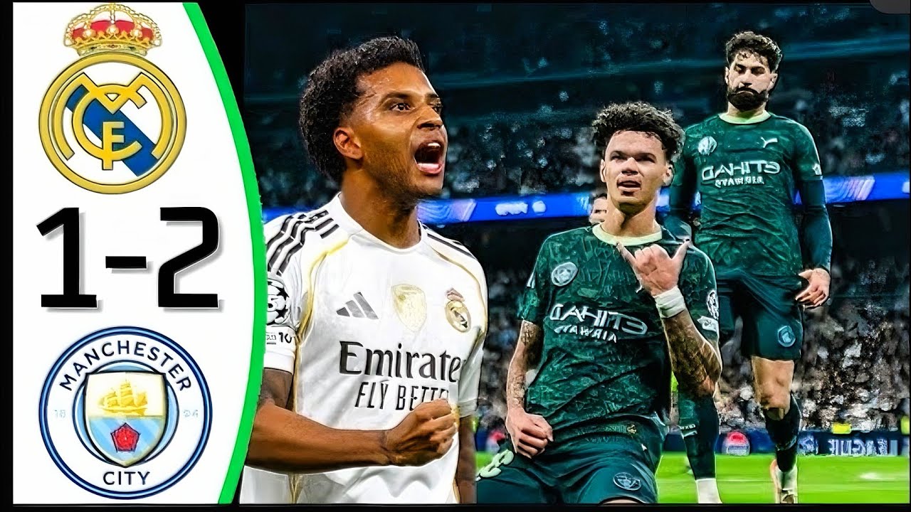 Real Madrid -vs- Manchester city 1-2 ||extended highlights goals