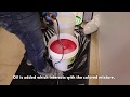 Pouring a floor with liquid lino