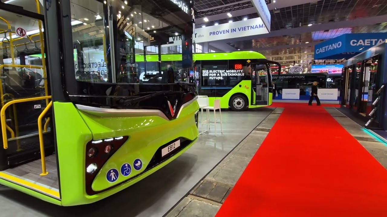 Vorstellung EB12 und EB8 VinFast E Busse #VinFast#VFeBUS   #ev #BusWorldEurope2025