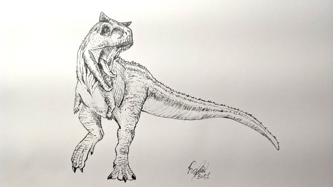 Indominus rex desenho realista