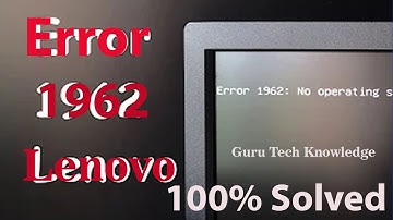 Error 1962 No Operating System Found on Lenovo FIXED in Hindi. #intel #window #desktop #laptop