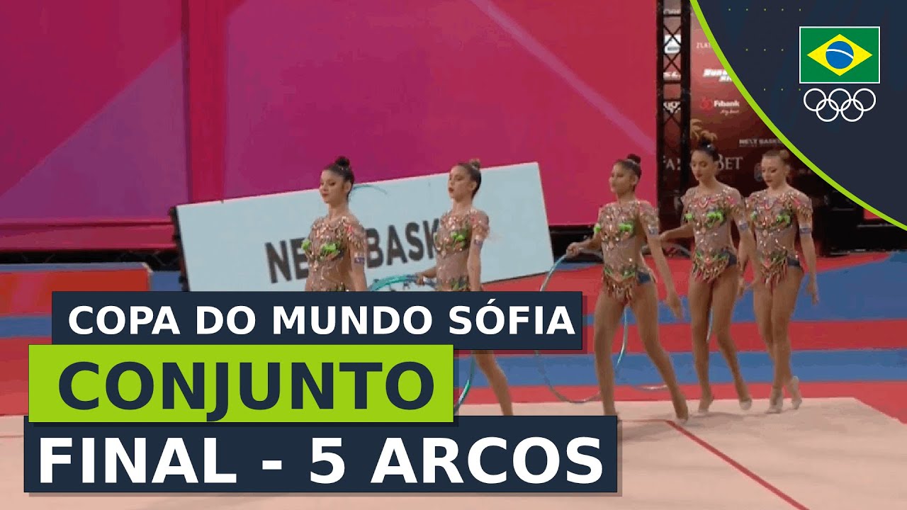 COPA DO MUNDO ATENAS 2023 - Seleção Brasileira de ginástica rítmica disputa  a final dos 5 arcos 