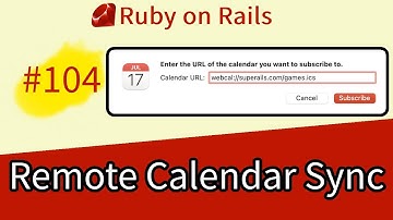 Ruby on Rails #104 Remote Calendar Subscription with WEBCAL