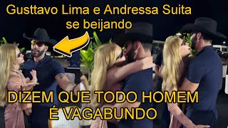 😍 GUSTTAVO LIMA AND ANDRESSA SUITA KISSING LIKE A LOT IN A DIFFERENT ROLE TO THE SOUND OF: "BAGAB...