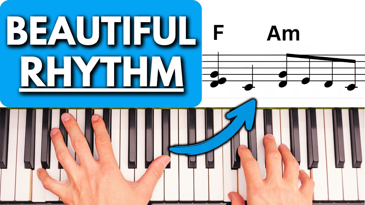 Превратите простые фортепианные аккорды в ПРЕКРАСНЫЙ ритмический рисунок (3 уровня)