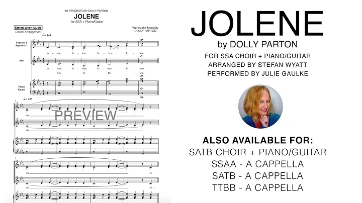 Jolene - Dolly Parton [SSA choir with piano/guitar]