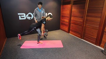 single leg deadlift with row