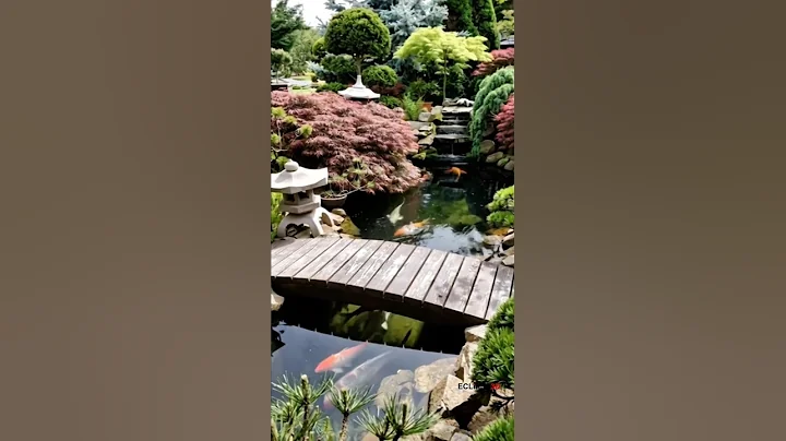 🌿 “Peaceful Japanese Garden with Koi Pond Serenity” 🐠✨ #ZenGarden #KoiPond #RelaxingNature