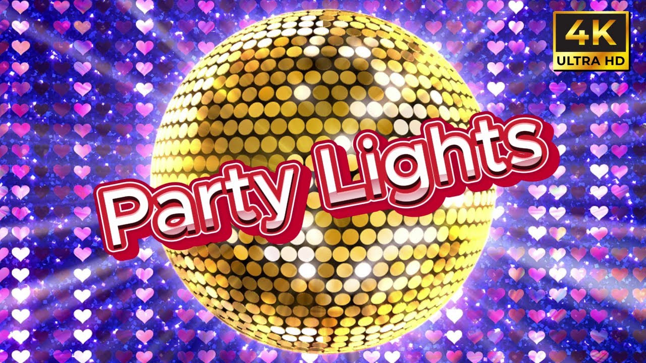 [4K] Yellow Disco Ball Lights - 8 Hours of Stunning VJ Loop for Party ...