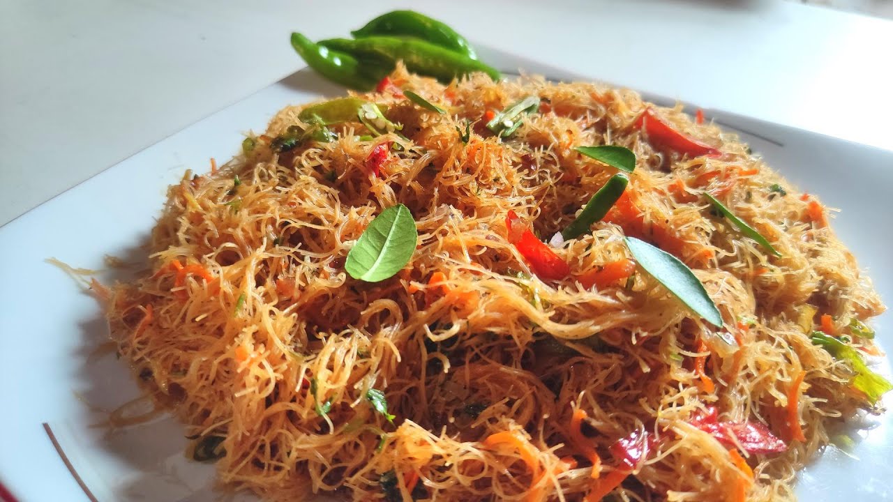 Singapore Style Vermicelli Fried Rice ll How To Make Homemade ...