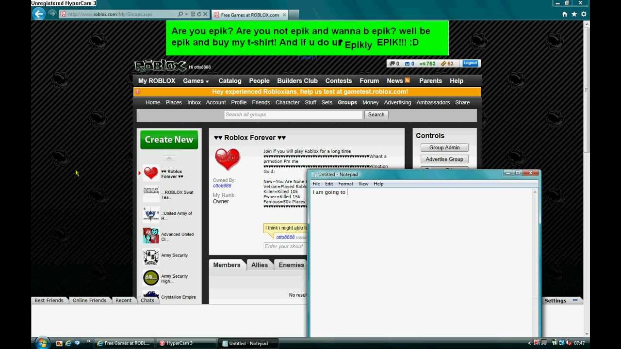 How to make a Epic Ad on Roblox 2012 YouTube