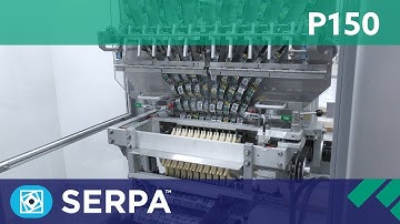 P150 Intermittent Cartoner running cans of tobacco product