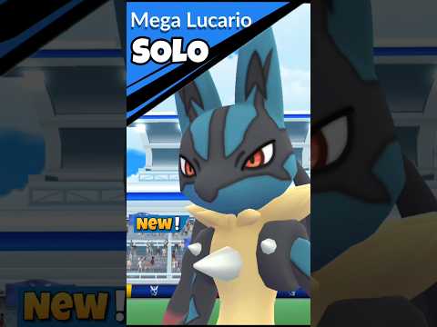 SOLO✨️Mega Lucario Raid With✨️Primal Groudon in Pokemon Go