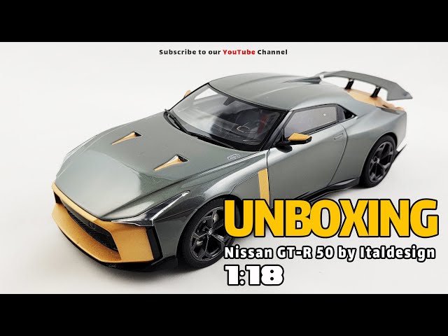 Nissan GT-R 50 by Italdesign 1:18 GT Spirit - UNBOXING - YouTube