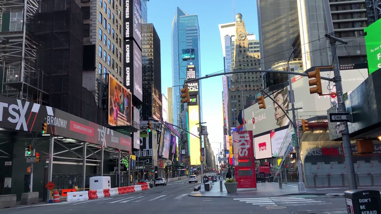 Times Square During the Coronavirus Crisis (April 11th, 2020)