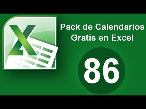 Tutorial Excel (Cap. 86) Pack de Calendarios Gratuitos