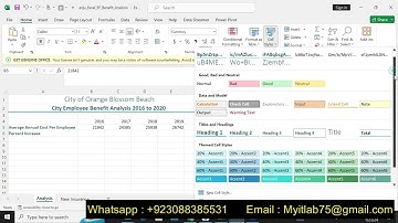 Excel_3F_Benefit_Analysis | Excel 3F Benefit Analysis | Myitlab_Excel